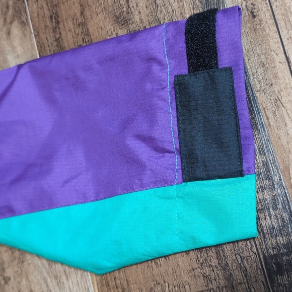 Reebok CL F Trail Jacket Size Small Colorblock Oversized Fit Anorak Regal Purple - Picture 11 of 16